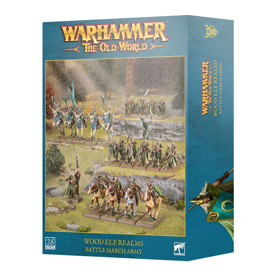 Wood Elf Realms infantry miniatures