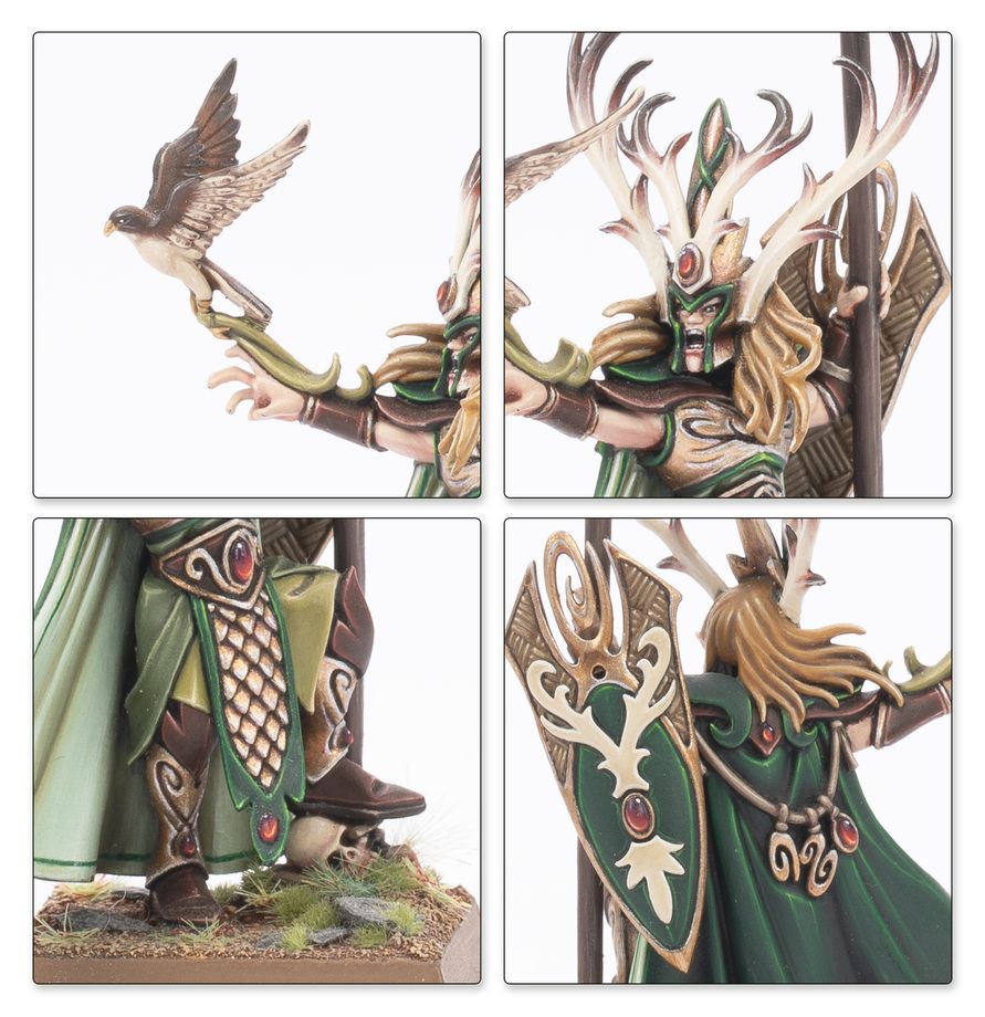 Wood Elf Realms mounted miniatures