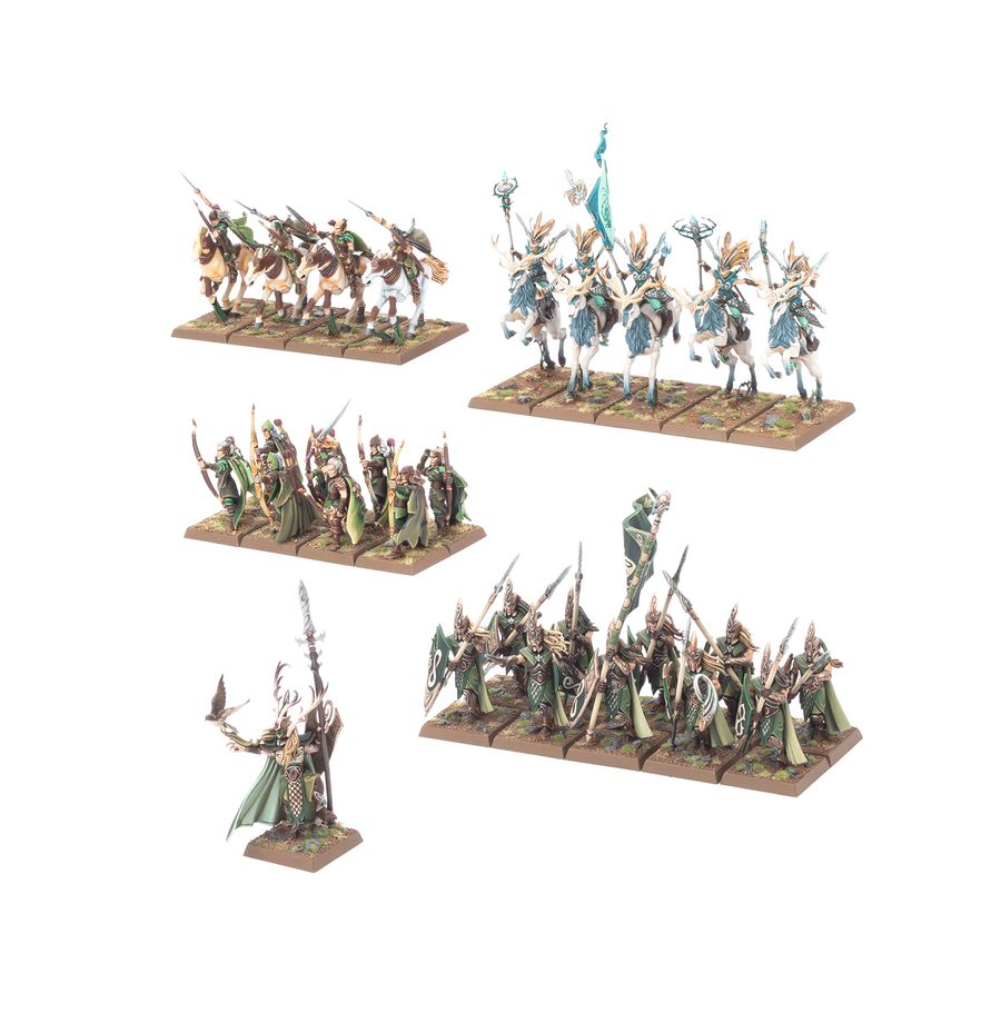 Warhammer: The Old World: Wood Elf Realms - Battle March Army box art