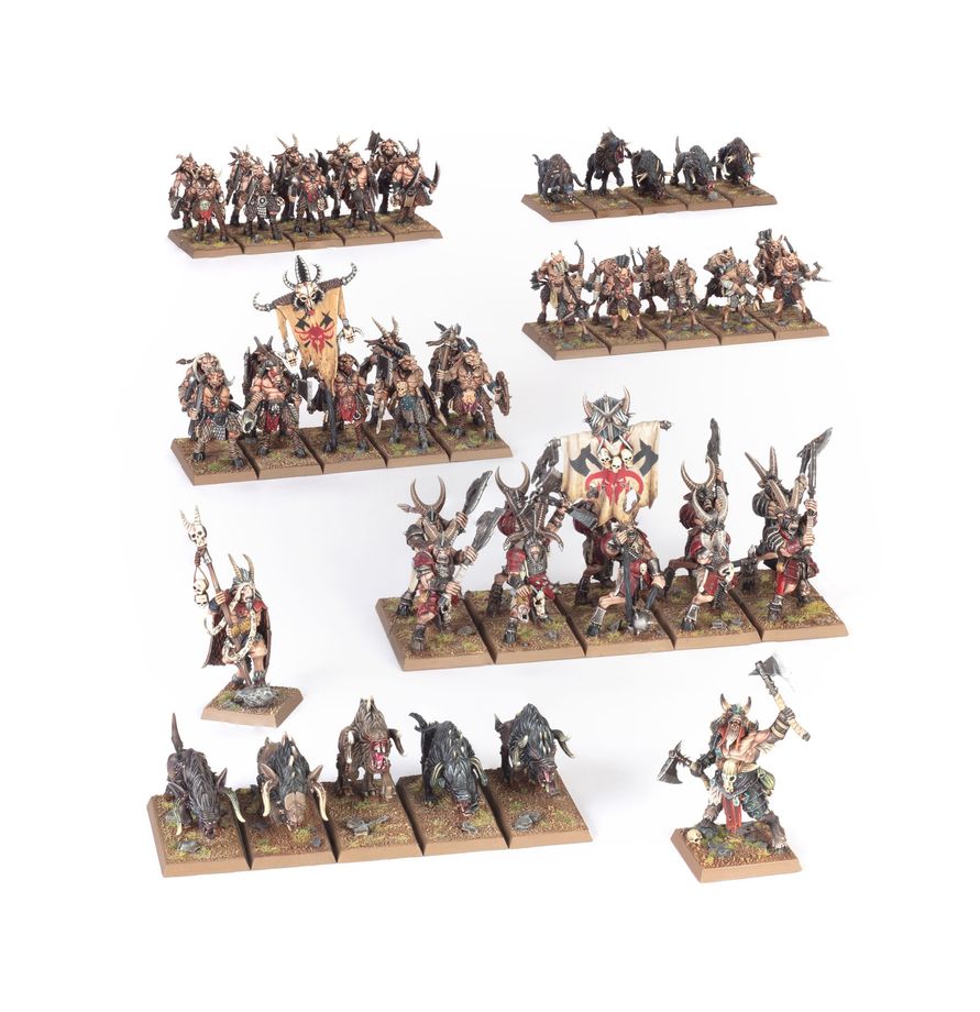 Warhammer: The Old World: Beastmen Brayherds - Battle March Army box art