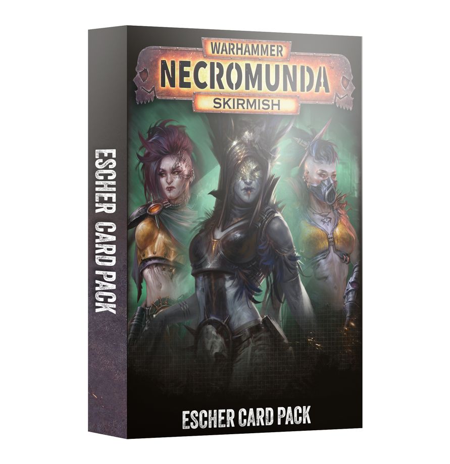 Necromunda: Escher Card Pack – Escher Gang Tactics, Territories and Side Jobs cards