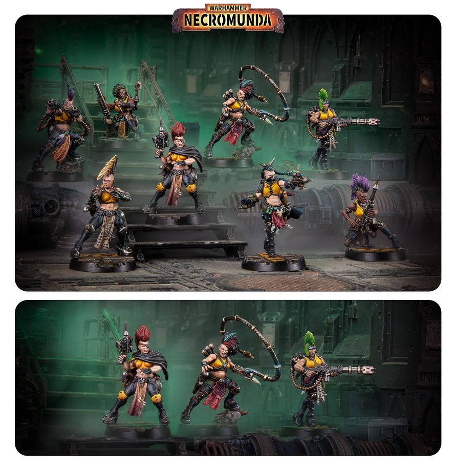 Necromunda: Escher Gang Matriarchs & Phyrr Cats