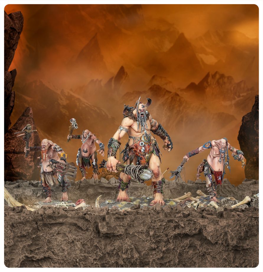 Sons of Behemat miniatures from the Stomper Tribe set
