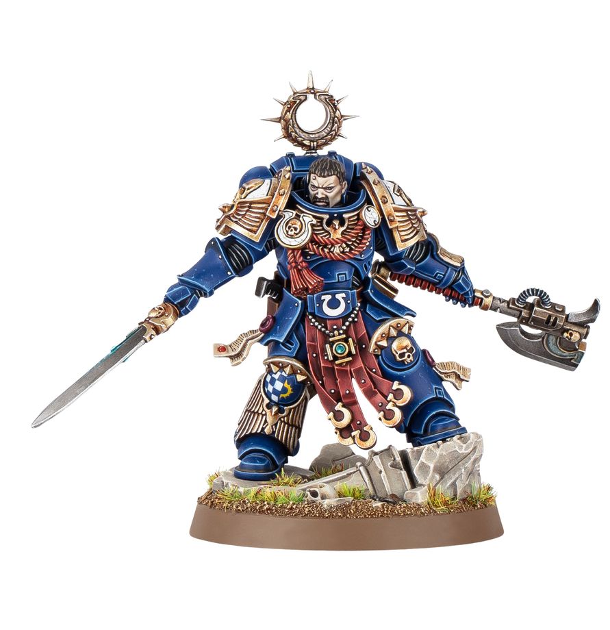 Plastová miniatúra Kaius Konorius pre armádu Ultramarines