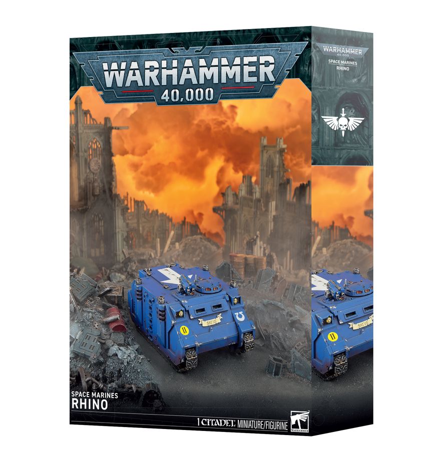 Space Marines Rhino - detaily transportného vozidla