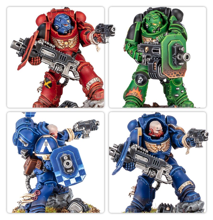 Space Marines Eradicators with Heavy Bolters vo Warhammer 40,000