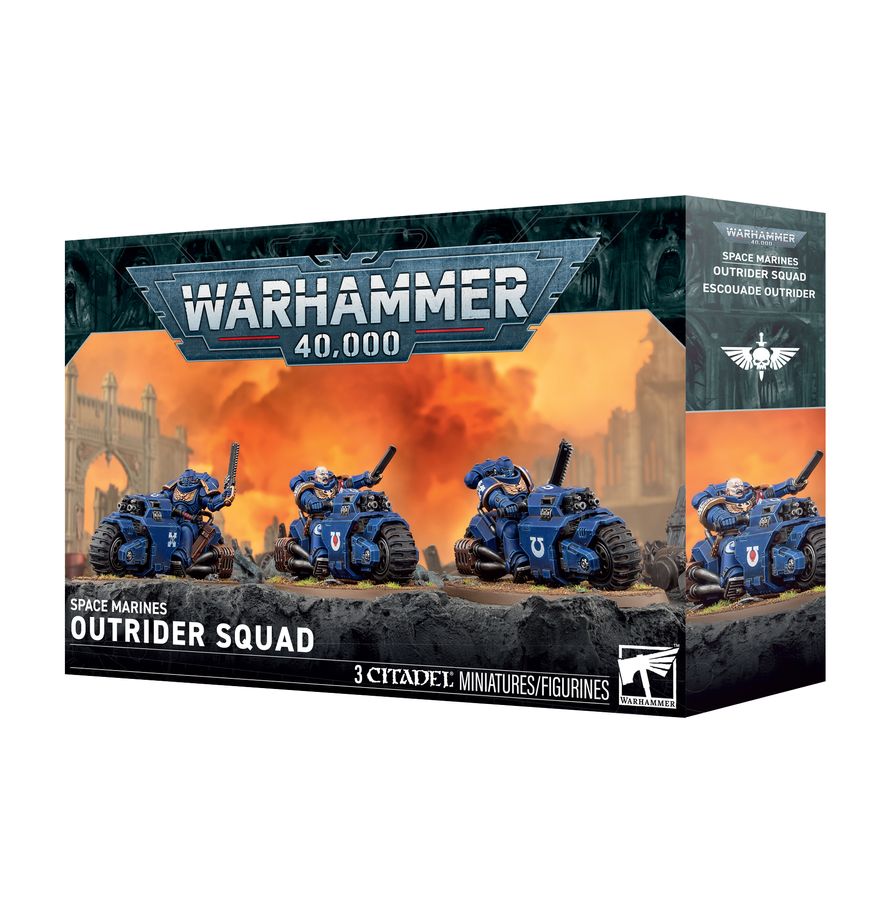 Space Marines Outriders s možnosťami úprav výzbroje