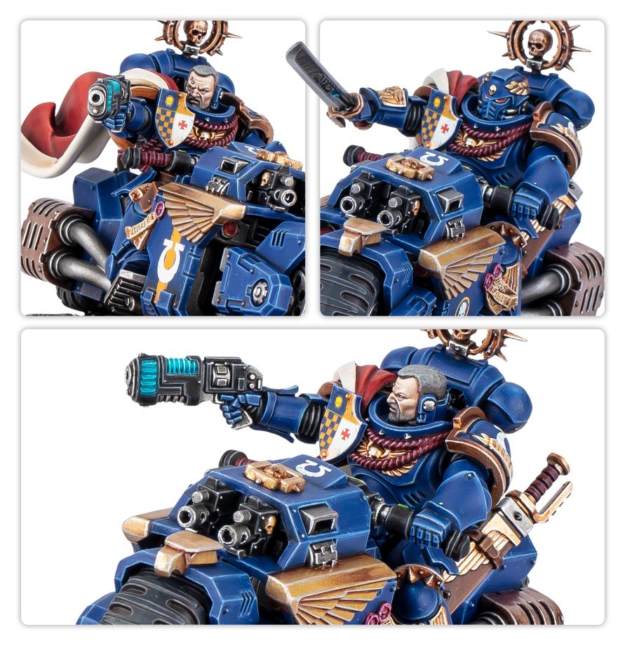 Warhammer 40,000 Captain on Bike