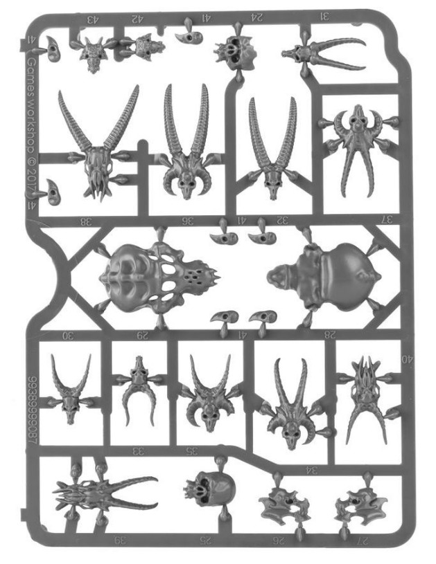 Citadel Skulls – použitie na podstavcoch