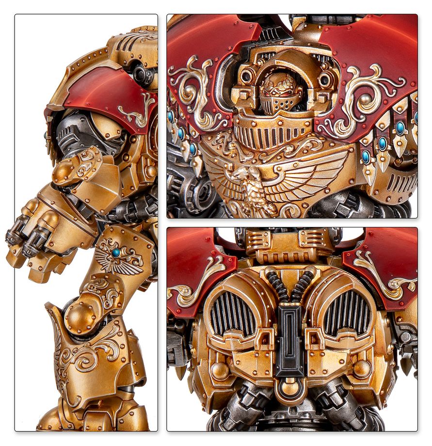 Telemon Heavy Dreadnought - detail of weapons and Caestus Fists