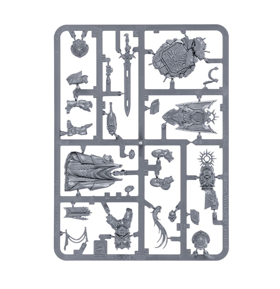 Pohľad na celkový model Shield Captain na 40mm podstavci