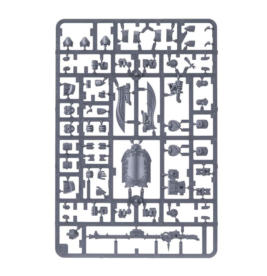 Celkový pohled na dokončenou miniaturu Custodian Dreadnought